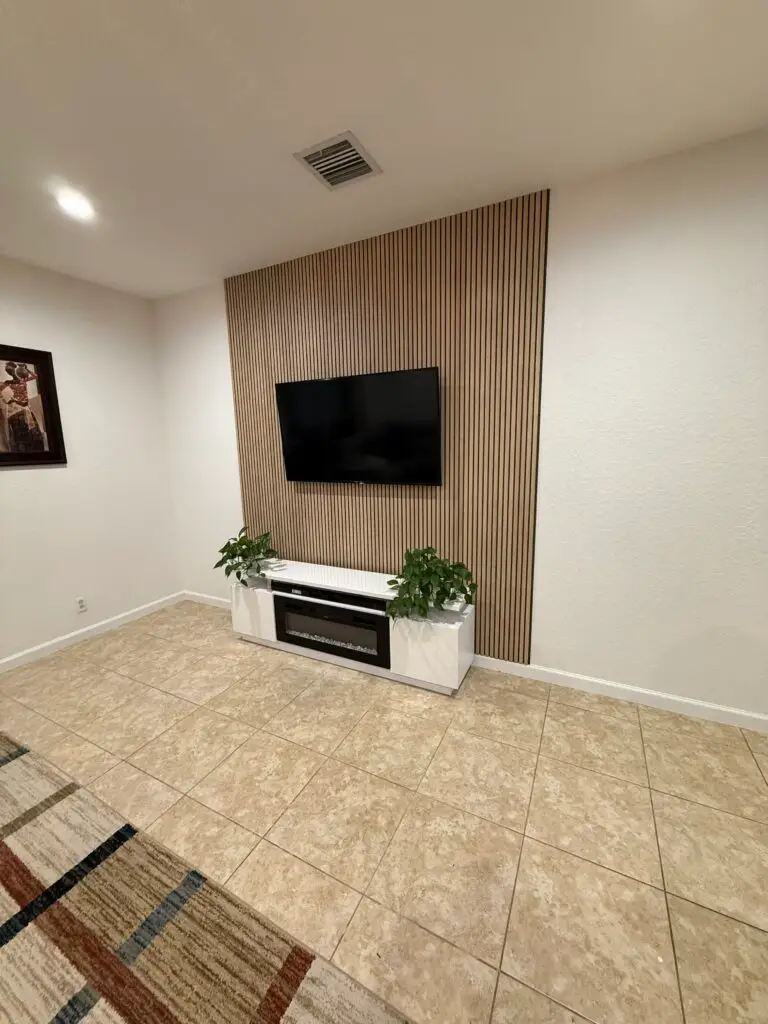Decorative Wall Paneling Installation and TV Mounting in Stuart — carpentry